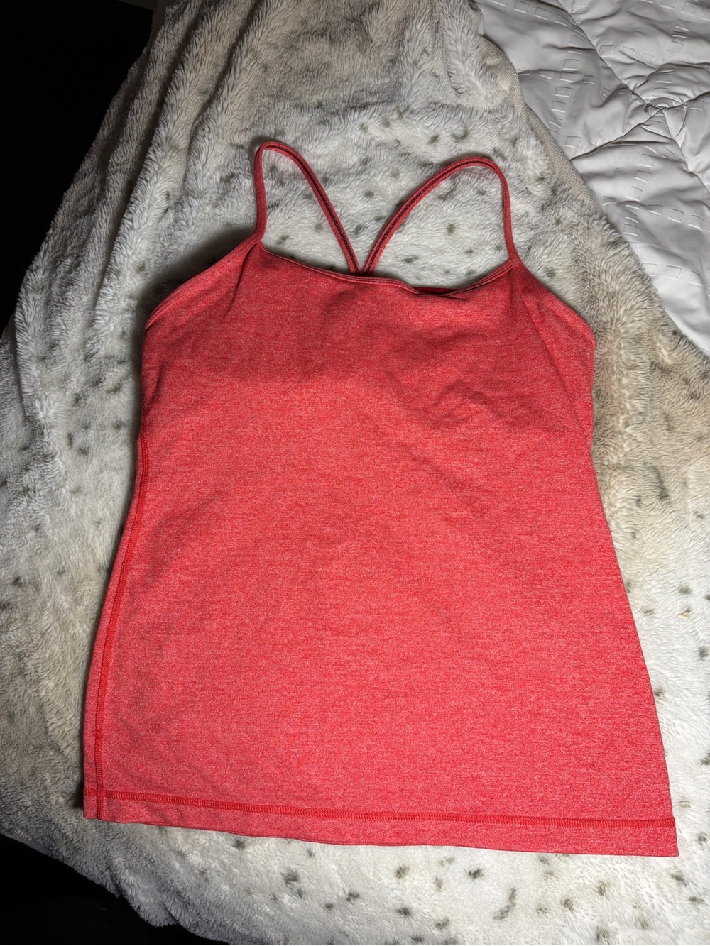 lululemon athletica Coral Red Double-Strap Camisole